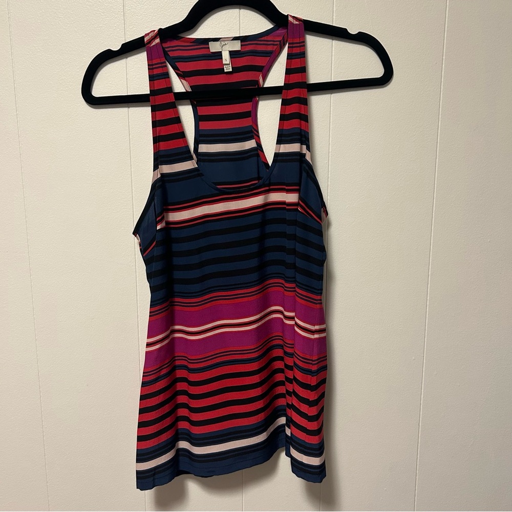 Joie Striped Multicolor Women's Silk Tank Top